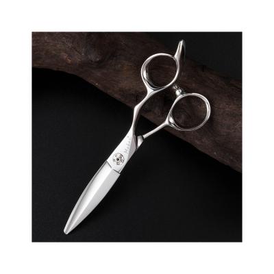 China Steel Scissors Curved Hair Scissors 5.7inch VG1 Sliding Cutting Barber Scissors Curved Handle Hair Cutting Scissors for sale