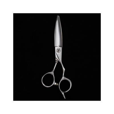 China Curved Scissors 5.7inch VG1 Barber Scissors Sliding Hair Scissors Professional Steel Willow Shape for Slicing Hair with Support Screw for sale