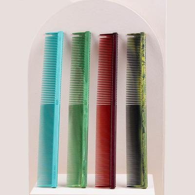 China For Commercial Custom Logo High Quality Color Straight Hair Comb Anti-Static Carbon Fiber Pro Salon Hairdressing Comb For Barber Hair Cutting for sale