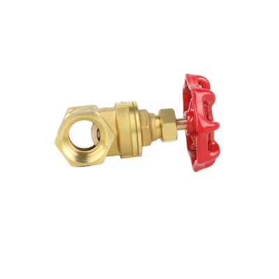 China High performance female thread Italy general gate valve brass gate 1 inch female thread brass gate valve for sale