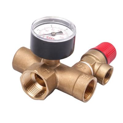 China General DN25 High Performance Brass Gas Valve For Boiler Exhaust Boiler Female Thread Boiler Brass Valve for sale