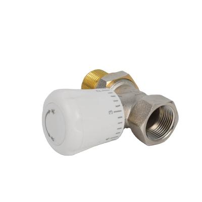 China General Hot Sale Dn15 Radiator Thermostat Valve Female Thread Male Thread Radiator Thermostatic Valve for sale