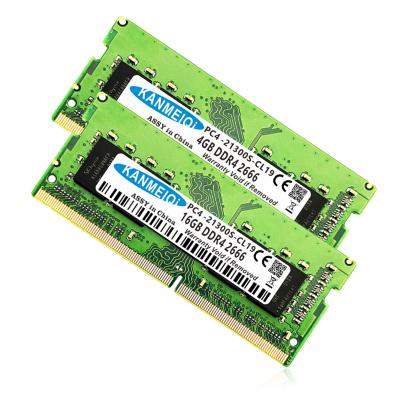 China Best Memoria Ram DDR4 4GB 8GB 16GB 2400MHZ 2666MHZ Ram Cost Factory Price Cheapest For Laptop for sale