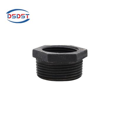 China Pipe Lines Connect Bushing Black Din Fittings Pipe Reducer Malleable Iron Factory Standard Pipe Fitting for sale