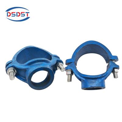 China Malleable Cast Iron Clamps Water Pipe Clamps Spring Clip Exhaust Water Pipe Connector With Screws for sale