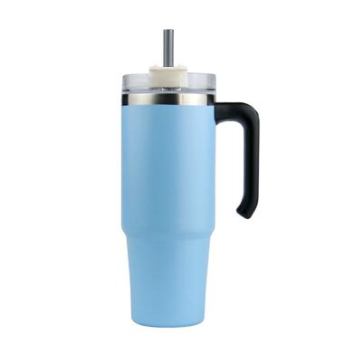 China 30oz Business Double Wall Stainless Steel Vacuum Wine Beer Tumbler Mugs Insulated Regular Tumbler With Handle for sale