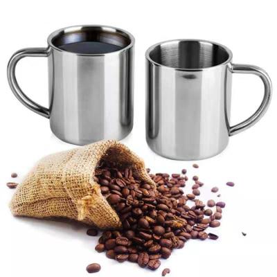 China Qaliative Stainless Steel Travel Mug Wall Camping Mug Double Handle Beer Stored Coffee Mugs for sale