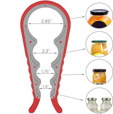 China Viable Novelty Creative Design Kitchen Instrument Multifunctional 4 in 1 Can Opener Bottle Opener for sale