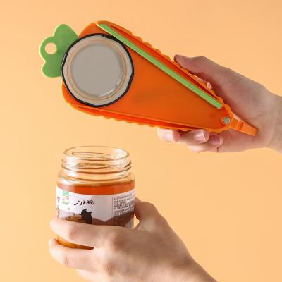 China High Quality Metal Paint Opener Carrot Stocked Adsorbable Fridge Magnet Can Opener Multifunctional Bottle Snooper for sale