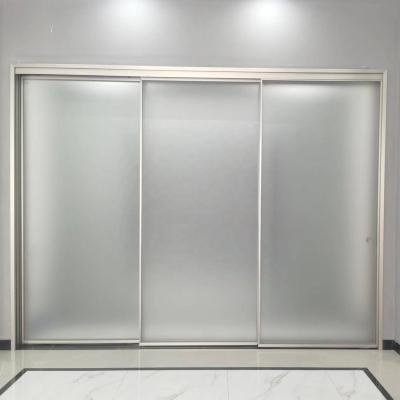 China High Quality Waterproof Aluminum Doors Three Linkage Induction Same Narrow Sliding Doors Other Doors for sale