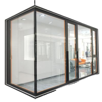 China Magnetic Screen Foshan Aluminum Window Opening Window 80 Breeze System Window for sale