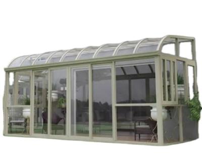 China Modern Foshan Aluminum Alloy Garden Sun Room Glass Room Arch Room for sale