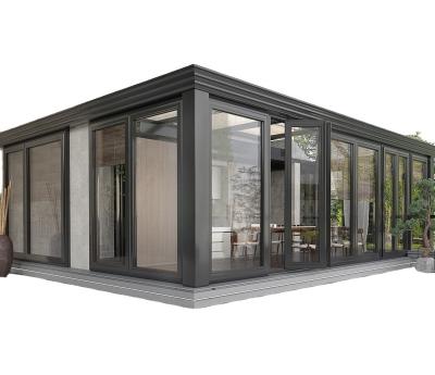 China Glass Modern Room Sun Garden Aluminum Alloy Flat Room for sale