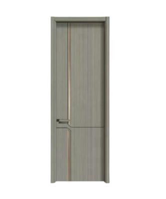 China Sound Insulation Interior Doors Plywood Multilayer Carbon Door Solid Wood Crystal Door for sale