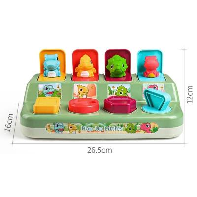 China Children educational automatic preschool automatic keyboard animal keyboard dinosaur toys early developmental shape classification toy color YE-803 for sale