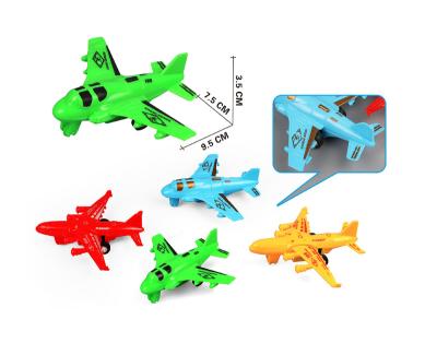 China Flat Boy's Inertia Car Friction Prevention Toy Return Force Plane Small Children's Falling Toy Model Toy for sale