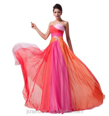 China Wholesale Colorful Same Plus Size Women Formal Dresses Wedding Bridesmaid Long for sale