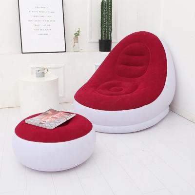 China Lazy Relax Lounge Sofa Chair Sofa Cum Bed Inflatable Hotel Chair Furniture Simple Foldable Waterproof Foldable Living Room Air for sale