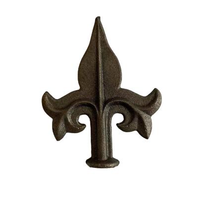 China Cast Iron Ornaments Spearheads Iron Spearhead / Easily Assembled Wrought Iron Fence Tops for sale