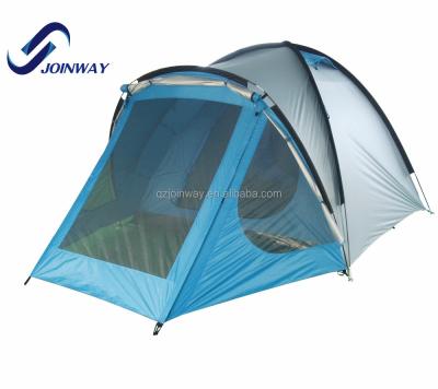 China JWF-011 China supplier waterproof double layer family camping tent for 4 person for sale