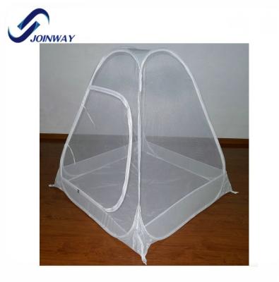 China Easy Install JWS-011B Cheap White Pop Up Mosquito One Touch Tent Personal Canopy for sale