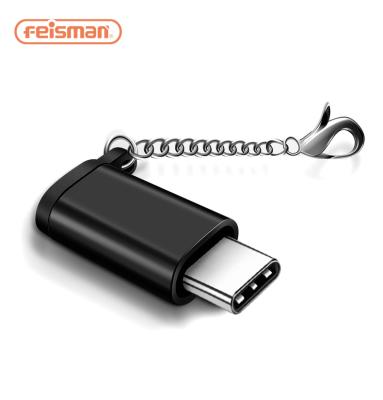 China COMPUTER Feisman USB-C Male to Micro USB Female Adapter, OTG USB C Data Transfer Type C Adapter Converter for Samsung S8 S8+ S9 MacBook for sale