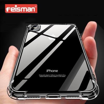 China Ultra Thin Shockproof Transparent Cell Phone Dust TPU Bumper Case With Airbag For iPhone X 10 for sale