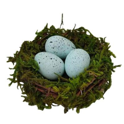 China Easter Nest Easter Egg Nest Decor Artificial Nest with Eggs for sale