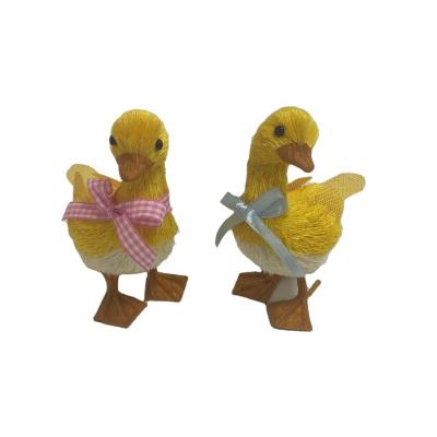 China Artificial Duck Easter Duck Decor Duck House Decor 2asst for sale