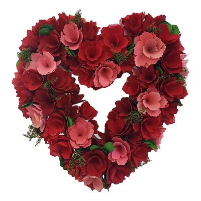 China artificial VALENTINE HEART GARLAND of valentines wedding valentines decorations for sale