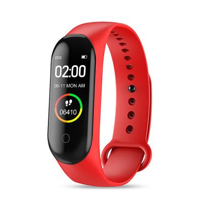 China Pro BT Touch Screen Smart Watch Band Heart Rate Blood Pressure Tracker Fitness Wristband Wireless M4 M4 for sale