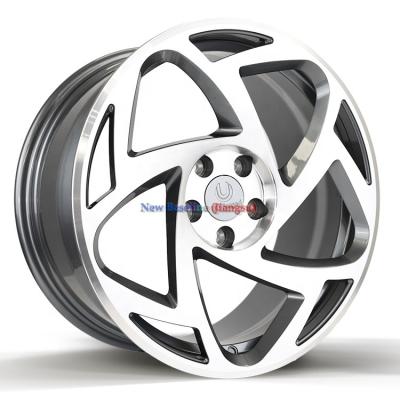 China T6 UU Aluminum Fabrication Full Silver Paint 5X100 5X112 5X120 16 6061 17 18 19 20 21 22 23 24 Inch Alloy Forged Wheels for sale