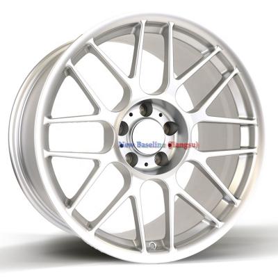 China 6061 T6 UU High Strength Aluminum Silver Paint 5X108 5X120 5X1143 16 Inch Full Aluminum 17 18 19 20 21 22 23 24 Forged Wheels for sale