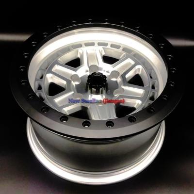 China High Strength ALLOY UU Silver 5 Holes 6 Holes 6X139.7 6X135 17 18 20 22 24 Inch 4x4 Off Road Alloy Forged Wheels Rim With Beadlock for sale