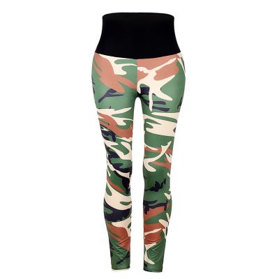 China Camouflage Print Breathable Women's Underwear Yoga Equipment Workout Gym Clothing Sports Fitness Gaiters for sale