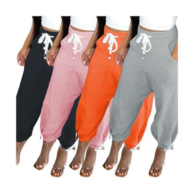 China Foma CN0101 Malaysia Home Long Jogger Trousers High Street Islamic Harem Boho Loose Clothing Pants For Women S-XXL for sale