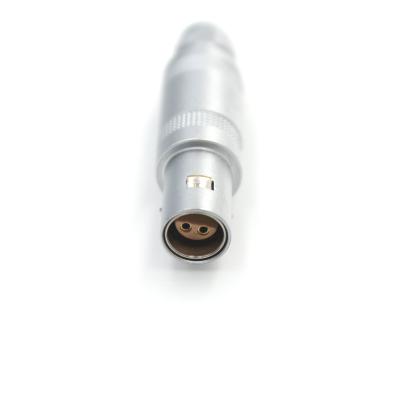 China TFA 0S 4 Pin Miniature Circular Connector Coaxial Locking Half Moon Connector for sale