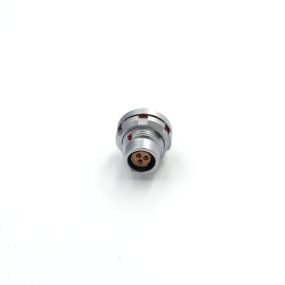 China conector de cable de Fischer de la serie 102F Front Lock 3 Pin Socket Chromed For Robots en venta