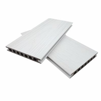 China ISO9001 Terras Co Extrusion Composite Decking Wit hout Plastic WPC Te koop