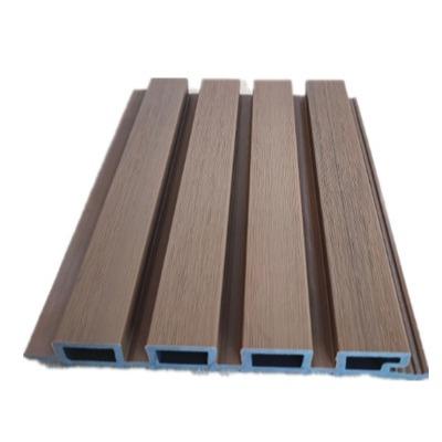 China Decoration Indoor WPC Wall Panel Cladding Fluted 18mm Thickness for sale