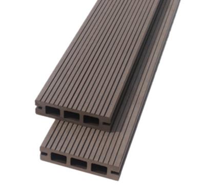 China Free Sample Waterproof Hollow Wood Plastic Composite Decking WPC Indoor Laminated Flooring for sale