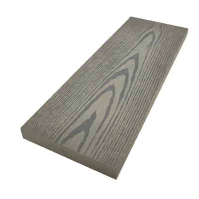 China Modern Embossed WPC Decking Grey Interlocking Decking Boards Woodgrain for sale