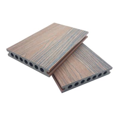 China Triple WPC Co Extrusion Composite Decking Engineered Floor 21x145mm for sale