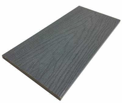 China Eco Solid Plastic Wood WPC Slat Panel Cladding Wall Capped Cladding Fireproof for sale