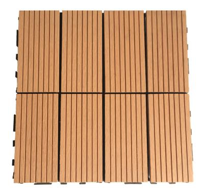 China Garden Balcony Wood Plastic Composite WPC Flooring Tiles For Terrace 12ft for sale