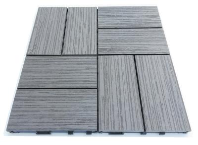 China 8mm Engineered Floor WPC Deck Tile Outdoor Patio Around Inground Pool for sale