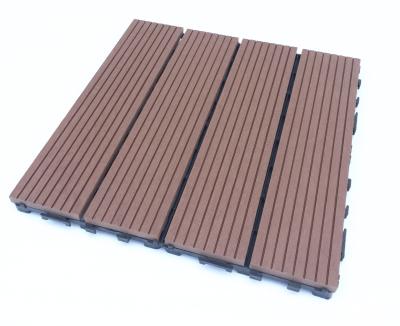 China Outdoor Waterproof WPC Decking Tiles WPC Floor Panel 450x450mm for sale