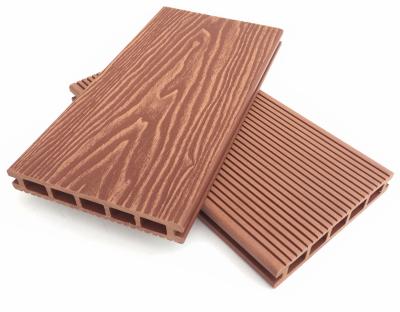 China WPC Interlocking Composite Decking Plank 3D Embossed For Outdoor Pool 10ft for sale