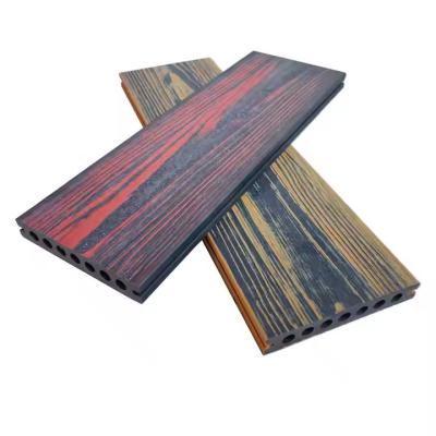 China Wood Grain Outdoor Decking Mixed Colors Composite for sale