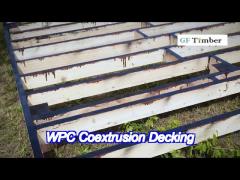 natural co extrusion composite decking boards luminous wpc flooring 16ft